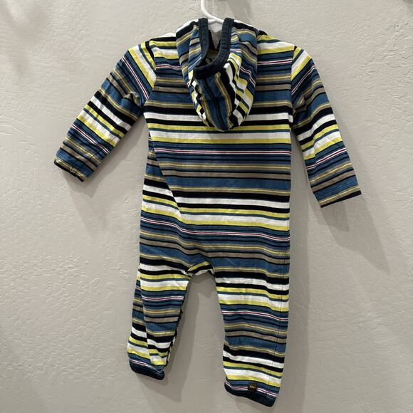 Tea Collection Stripe Hoodie Romper - Picture 5 of 9